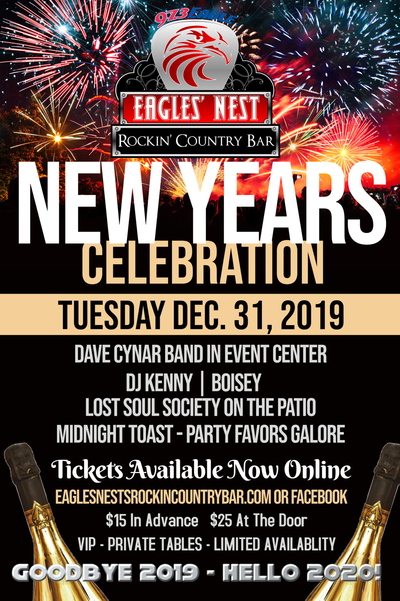 New Years Eve Party Eagles Nest Rockin Country Bar Chesapeake